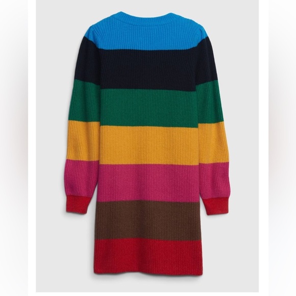 NWT Gap Kids Rainbow Sweater dress - Picture 3 of 4
